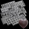 DIY Heart Shape Polycarbonate Chocolate Mold ,Confectionery Tools for Cake Decoration, Bakeware Baking Pastry Candy Mold