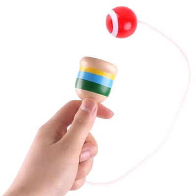 1pc Wooden Skills Cup Throw and Catch Ball Traditional Game for Kids Toys Hand Eye Coordination Educational Exercise