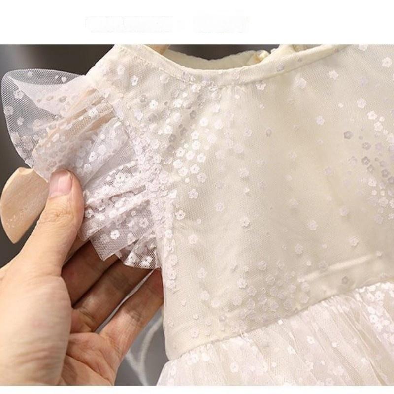 Summer Dresses for Baby Girls Birthday Party Princess Dress with Butterfly Wings Sling Beach Baby Clothes Vacation Casual Wear
