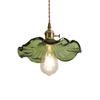 Retro Green Lotus Leaf Ceiling Light - Nordic Minimalist Design for Restaurants, Entrances, Balconies, Bars, and Aisles