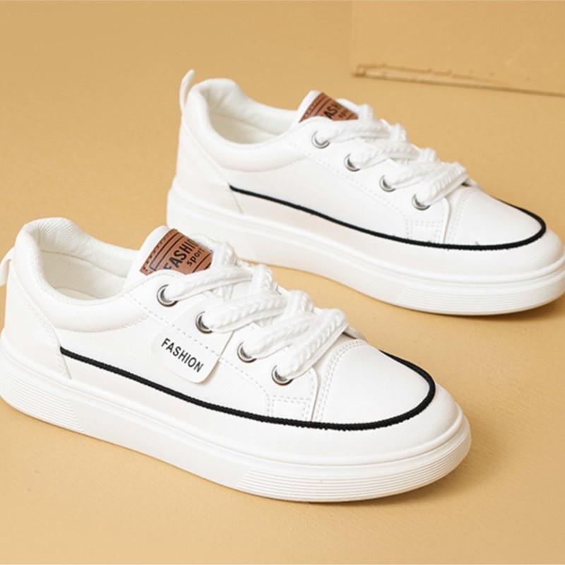 Autumn spring new small white shoes tide students all sports board shoes thick soles increase casual PU leather shoes C1350