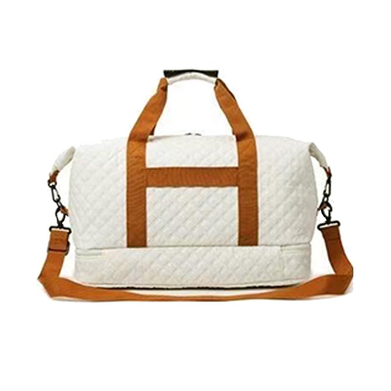 Quilted Travel Duffle Bag Multi-Color Casual Single Shoulder Bag for Vacati Trip Gym Daily Luggage Festival Gifts