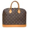 Used Monogram Alma PM M51130 Bag Canvas Brown Authentic