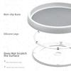 Multifunctional 360 Rotating Seasoning Storage Rack Non Slip Space Saving 360 Rotating Tray Round Organizer Spice Rack Office