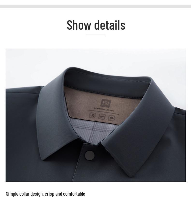 2025 Men's Spring/Autumn Business Jacket - Middle-Aged Fashion, Solid Color Lapel, Outdoor Administrative Style