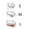 3/1PCS Crisper Box Refrigerator Storage Box Office School Lunch Box Sealed Fresh Keeping Boxes Vegetable Fruit Food Organizer
