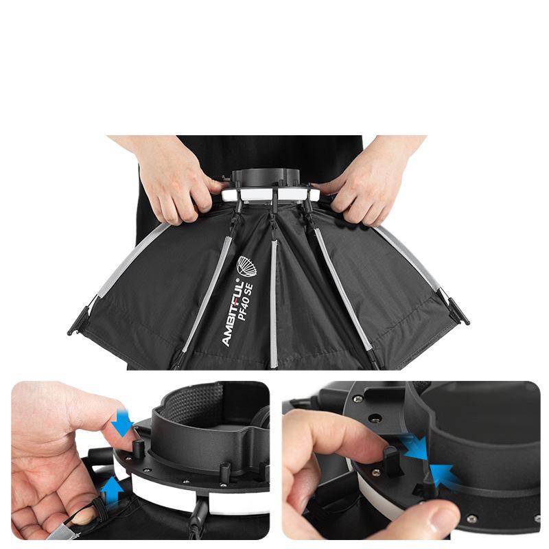 Ambitful Zhijie Quick-Install Octagonal Mini Softbox for Godox TT520II V1 Flash
