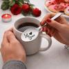 Engraved Design Milk Coffee Spoons Long Spoon Love Letter Spoon Engraved Teaspoon  Valentine's Day