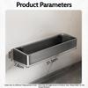 Grey Wall-Mounted Kitchen Spice Rack Kitchen Storage Rack Household Multifunctional Carbon Steel Storage Box Kitchen Accessories
