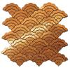 1Pcs Fan Shape Mosaic Ceramic Personality DIY Background Wall Bathroom Homestay Pool Kitchen Bathroom Wall Paper Home Decoration