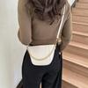 Chic Fall 2023 Retro Bucket Shoulder Bag For Women Pu Leather Chain Crossbody