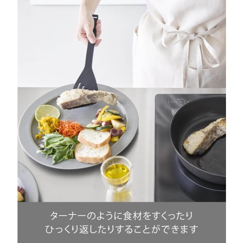 Yamazaki Tower Silicone Beater, Black, W8 X D2.5 X H31cm, Dishwasher Safe, Floating Tip, Spatula, 1504