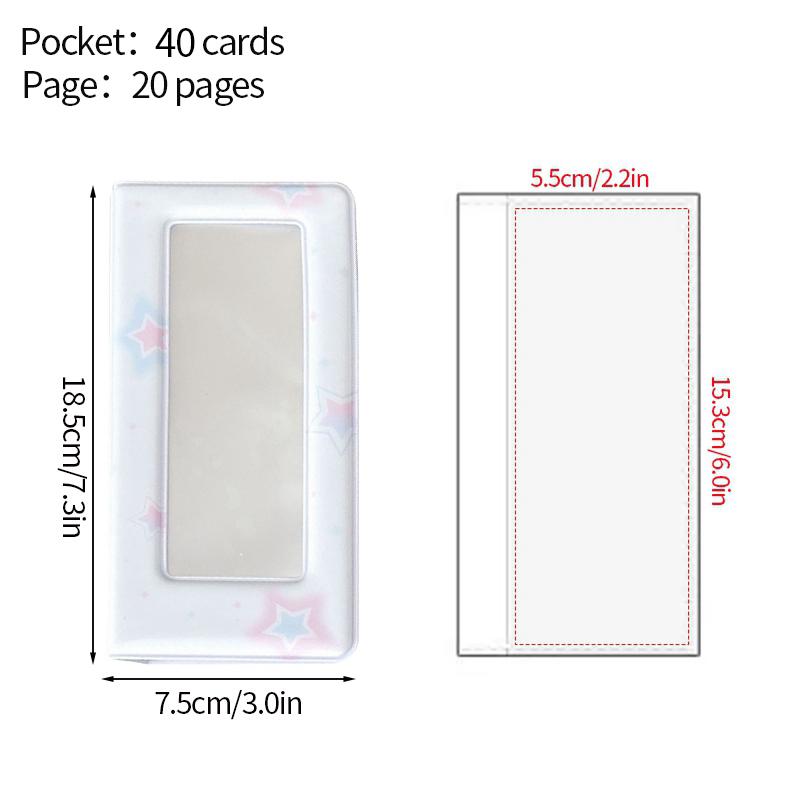 36 Pockets Photocard Binder Photo Album Colorful Four-Grid Photo Storage Book Star Photo Booth Frames Kpop Card Collection Book