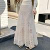 2025 Spring/Summer Bohemian Crochet Lace A-Line Long Skirt