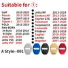 Dla VOLKSWAGEN VW 4 szt. Aluminiowe Nakładki na Zamki Drzwi Samochodowe Naklejki Ochronne dla Volkswagen Passat Touareg Tiguan Golf Bora Jetta