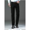 Cotton Men's Stretch Slim Jeans Green Soft Comfortable Casual Straight Denim Pants Trousers Large Size