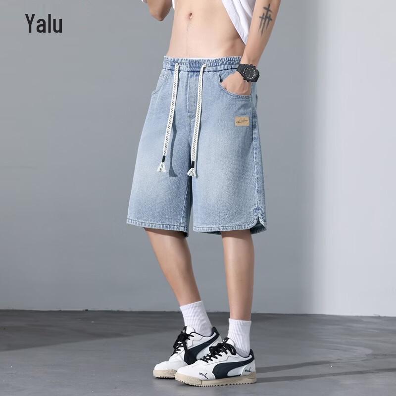 Men's Loose Straight Denim Shorts