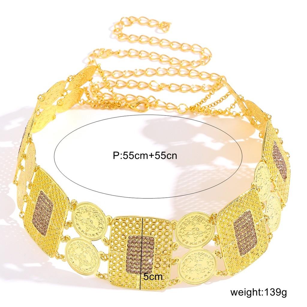 Waist Fashion Women Chain Hollow Geometric Alloy Construction And Look Stylish