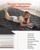 Japanese Tatami Mat, Full Size Foldable Japanese Tatami Mattress, Futon Mattress with Storage Bag & Fastener, 9-Layer Floor Mat for Sleeping, Dorm,