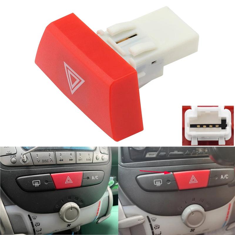 Car Replacement Hazard Light Switch OEM 6490NG Auto Hazard Lamp Button Vehicle Button As Picture Shows High Reliability