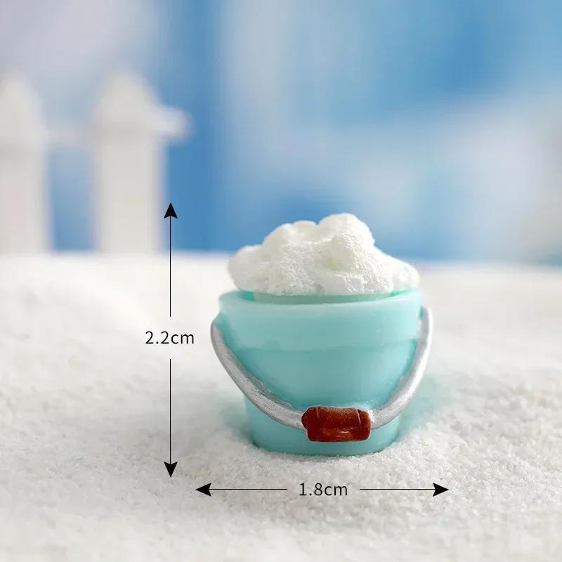 Figurines Christmas Rabbit Micro Landscape Snowman Bunny Ornament Desk Accessories For Home Decoration Kids Gifts Miniature