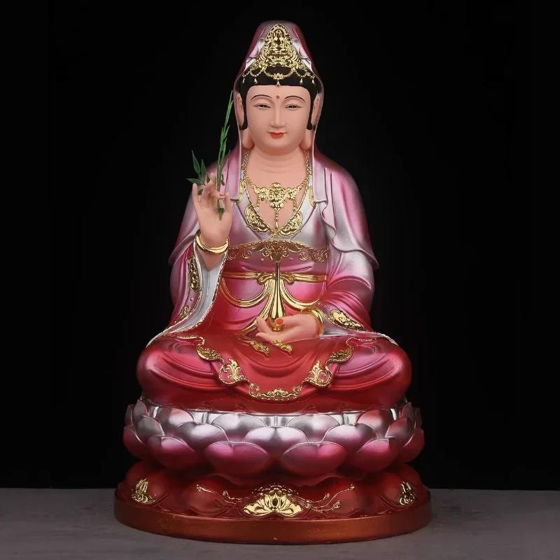 1 PIEZA Estatua de Buda Guanyin de Cobre Puro Shakyamuni Mani Ksitigarbha Rey Barrigón Maitreya Buda Sonriente Adorno Feng Shui