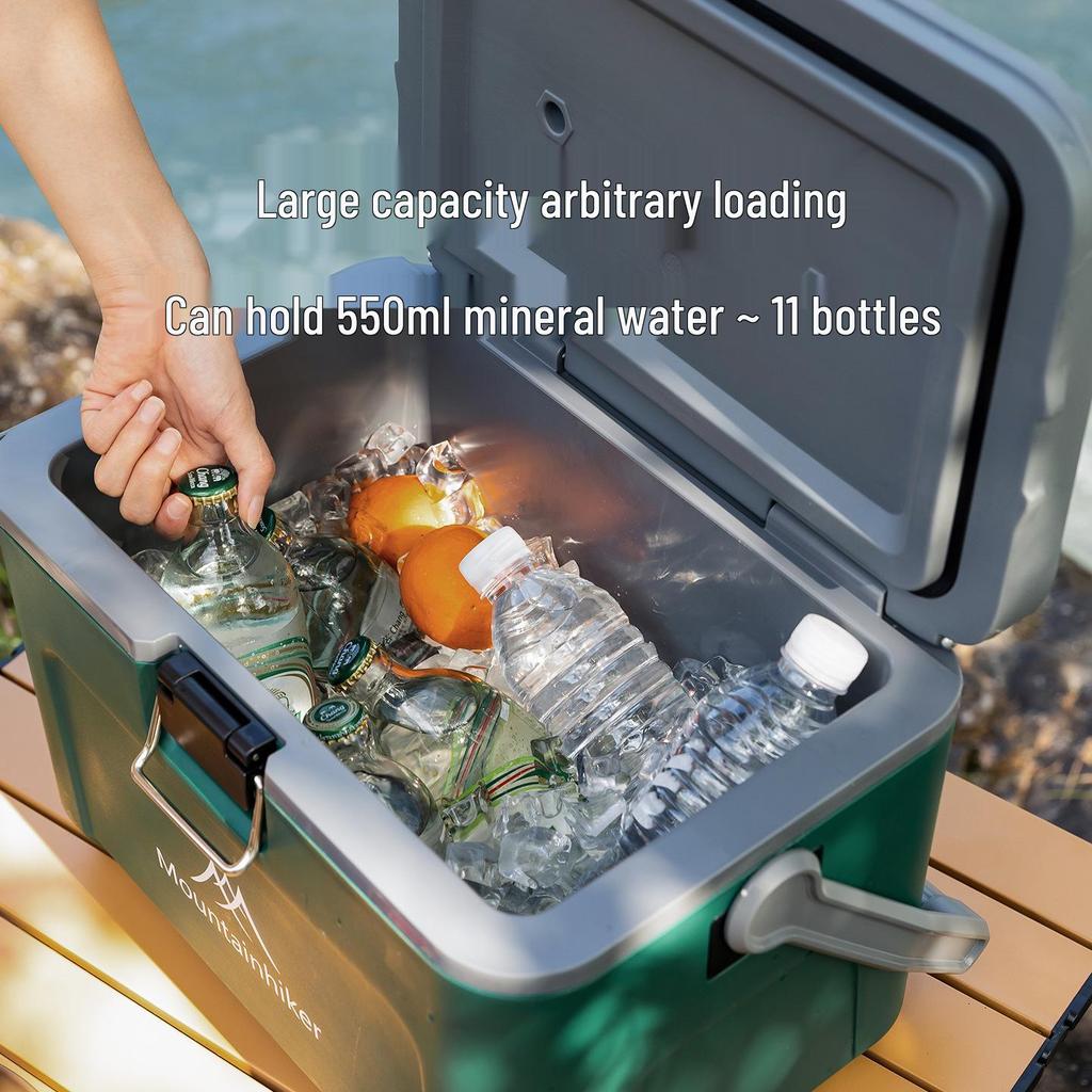 Bärbar isolerad campingkyl och kylbox