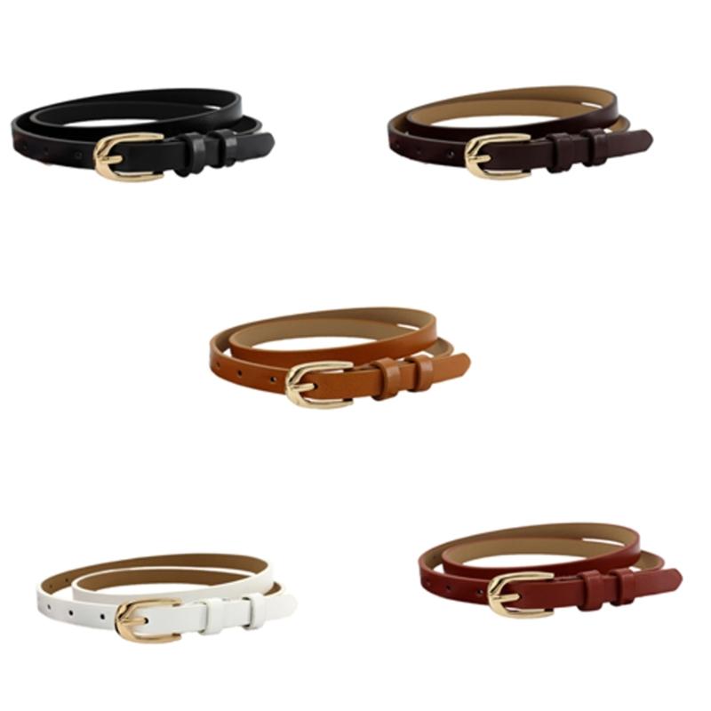 Trendy Women's Thin Belt Female Waist Band Dresses Coats Waist Girdle Decoratvie Sash with Solid Color for Lady Girls