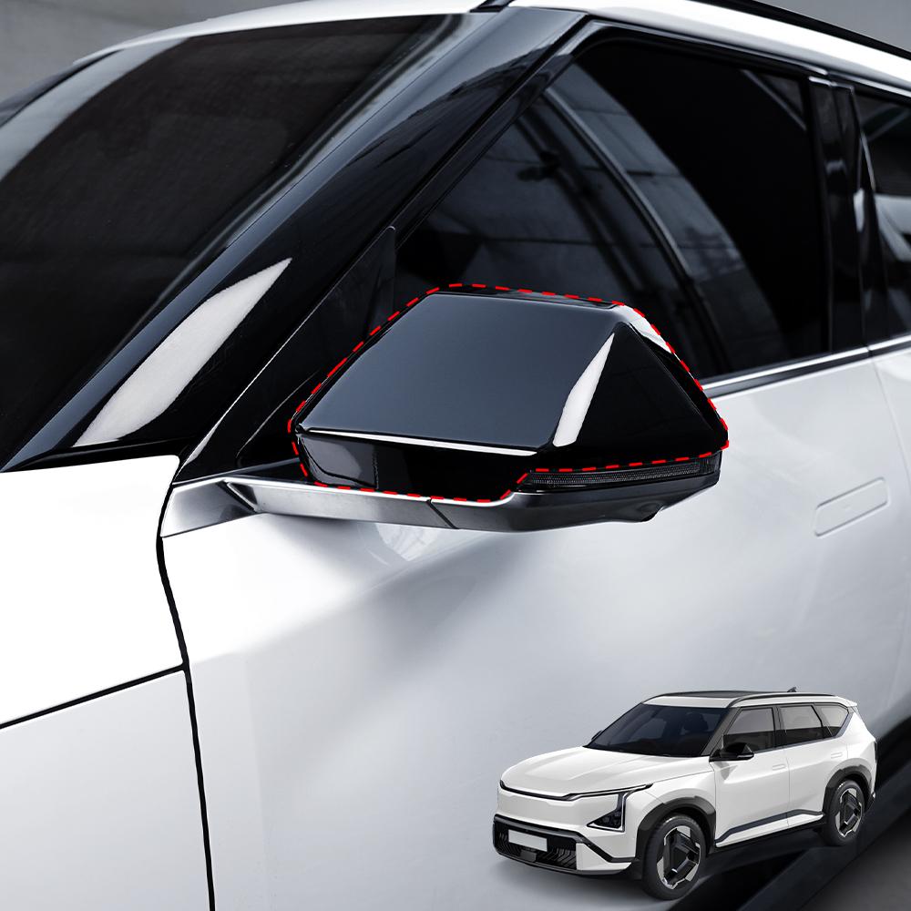 For Kia EV5 2026 2026 Car Tuning Carbon Fiber Car Rearview Mirror Decoration Cover Trim Exterior Accessories