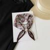 Summer High-grade Magnetic Suction Small Silk Scarf Versatile Anti-sun Scarf Satin Silk Scarf Long Strip Foreign-style Butterfly Scarf Female