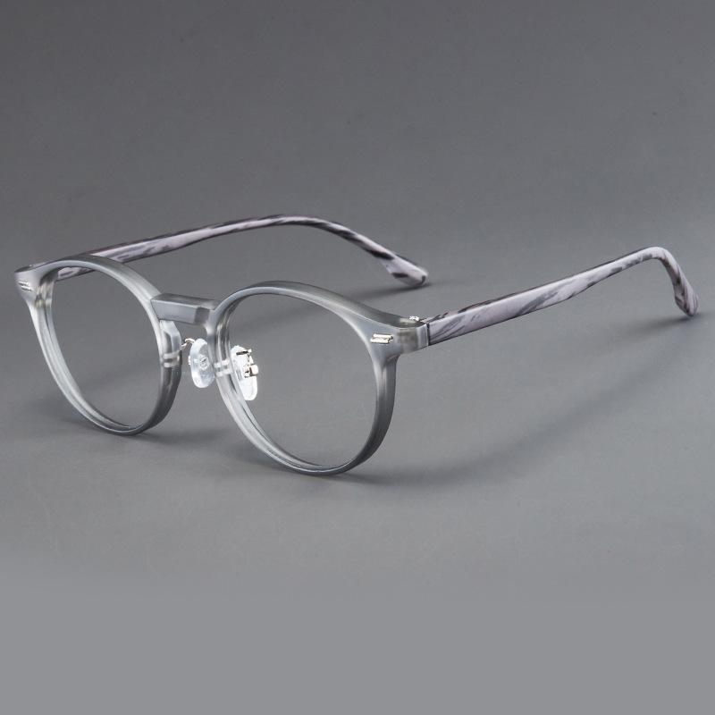 Women Korean Retro Round Frame Reading Glasses Ultra Light High-definition Anti Blue Light Presbyopia Glasses PC Frame Eyewear