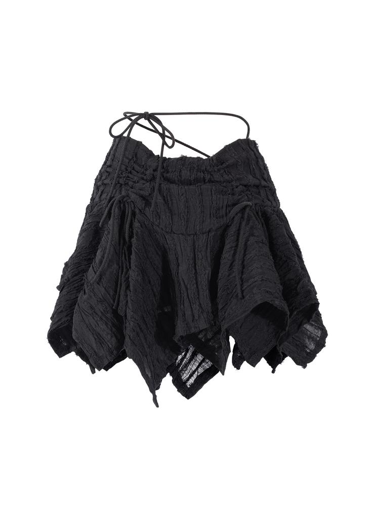 Another A Lace Ruffle Skirt Pants [Black]