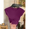 Women's Korean Style Slimming Puff-Sleeve T-Shirt – New Spring/Summer 2026 Arrival