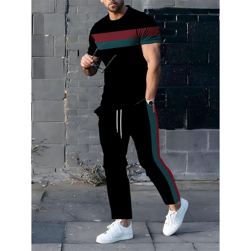Sommer Neu Herren T-Shirt Hose Anzug Camouflage Druck Kurzarm Rundhals T-Shirt Lässig Outdoor Kleidung Bequem