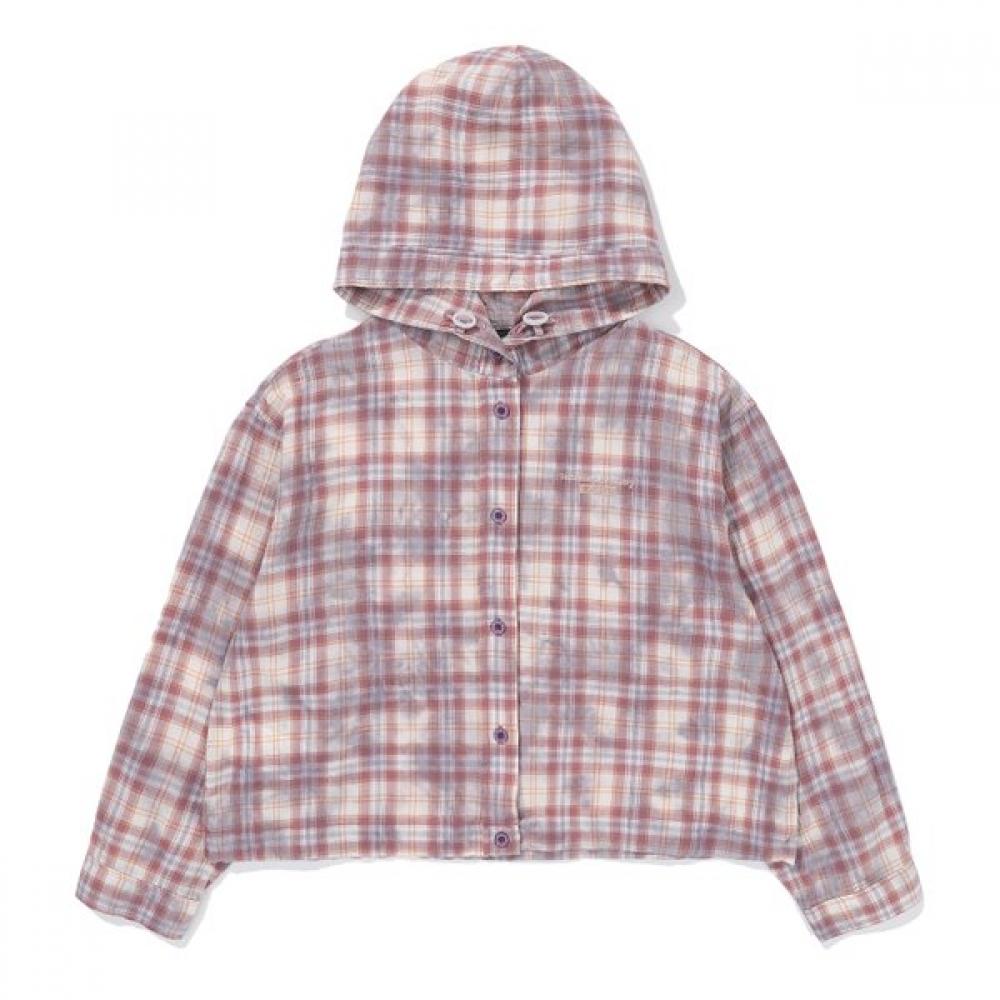 Рубашка с капюшоном в клетку Bluetail Crop Aaa2bl01pk 130