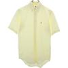 70s Vintage Short Sleeve Button Down Shirt Yellow Men's Used