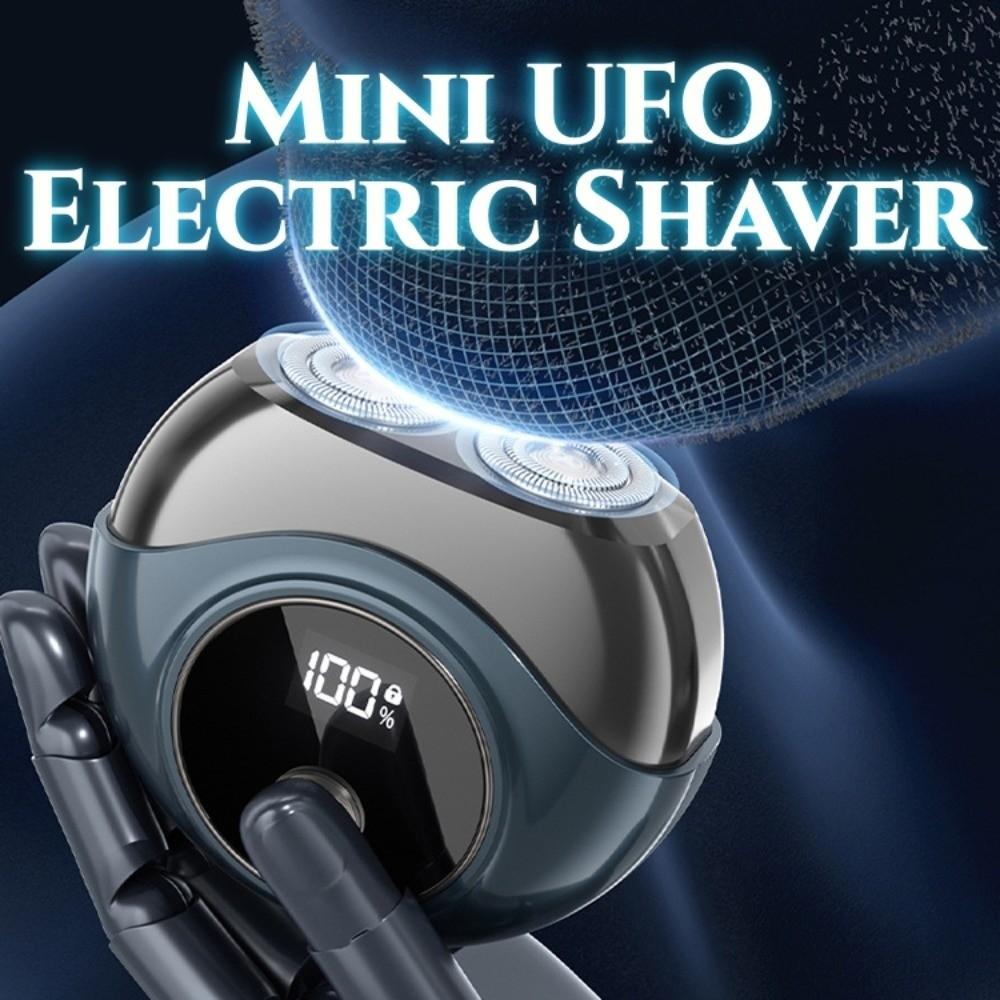Magnetic Cover Rotating Razor Mini UFO Beard Razor Portable Electric Shaver  For Men's Gift