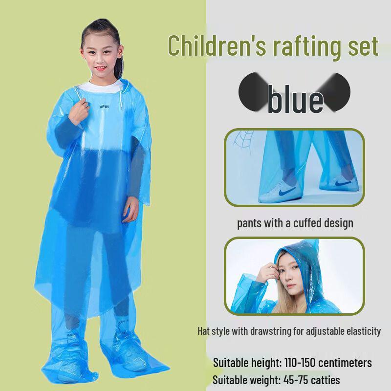 Beiyou Disposable Kids Raincoat Set