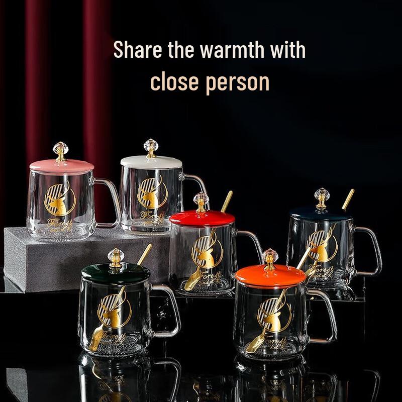 Zhinianhua 55°C Smart Warming Glass Mug Gift Set