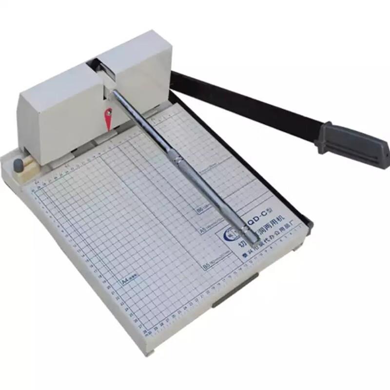 Modern QD-C 3-Hole Paper Punch and Cutter