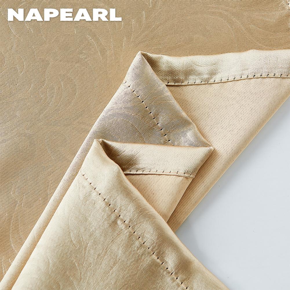 1 rideau double couche occultant et transparent de luxe européen NAPEARL pour chambre à coucher, salon, décoration de la maison