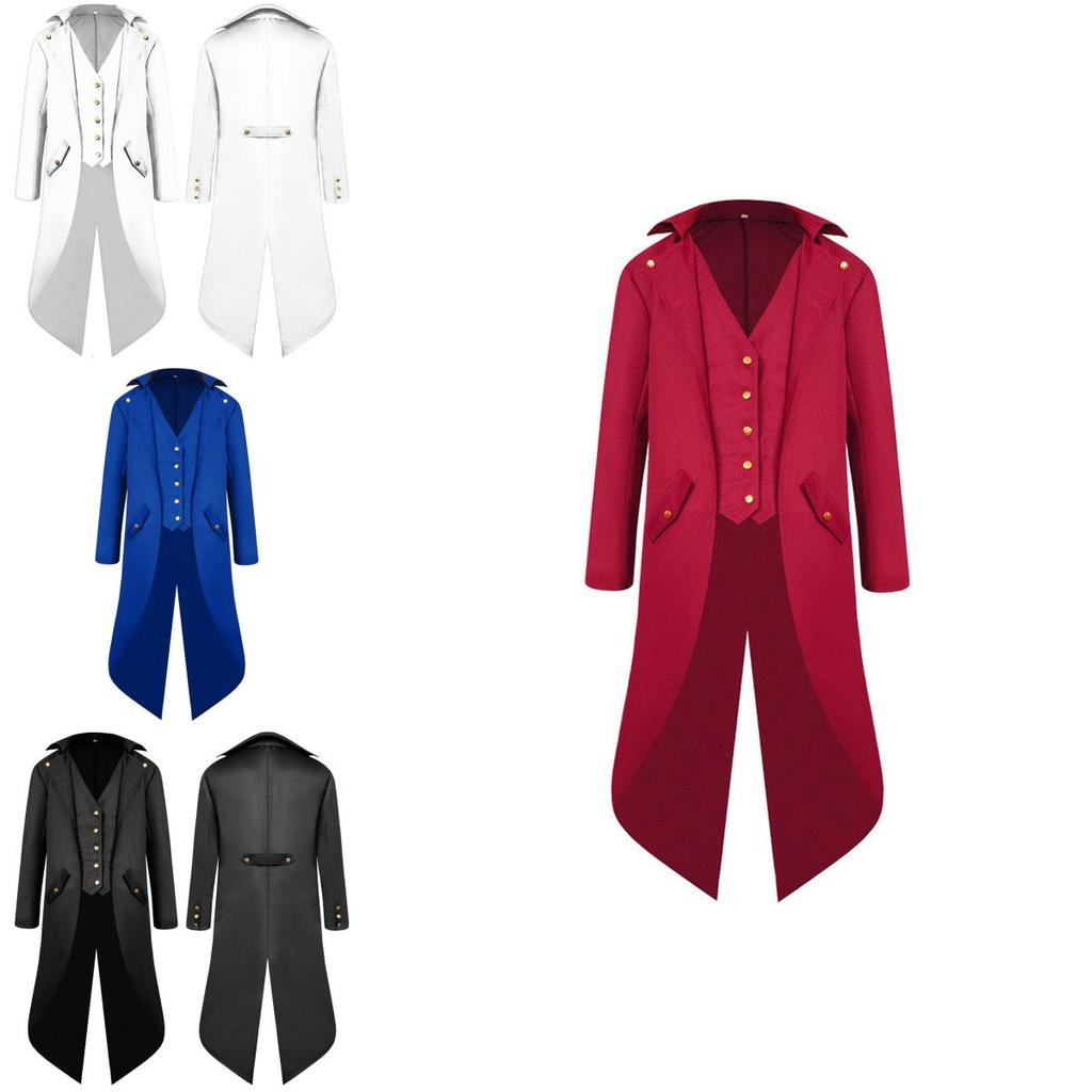 Luxurious Victorian Coat For Men Featuring Exquisite Corset Style And Button Front