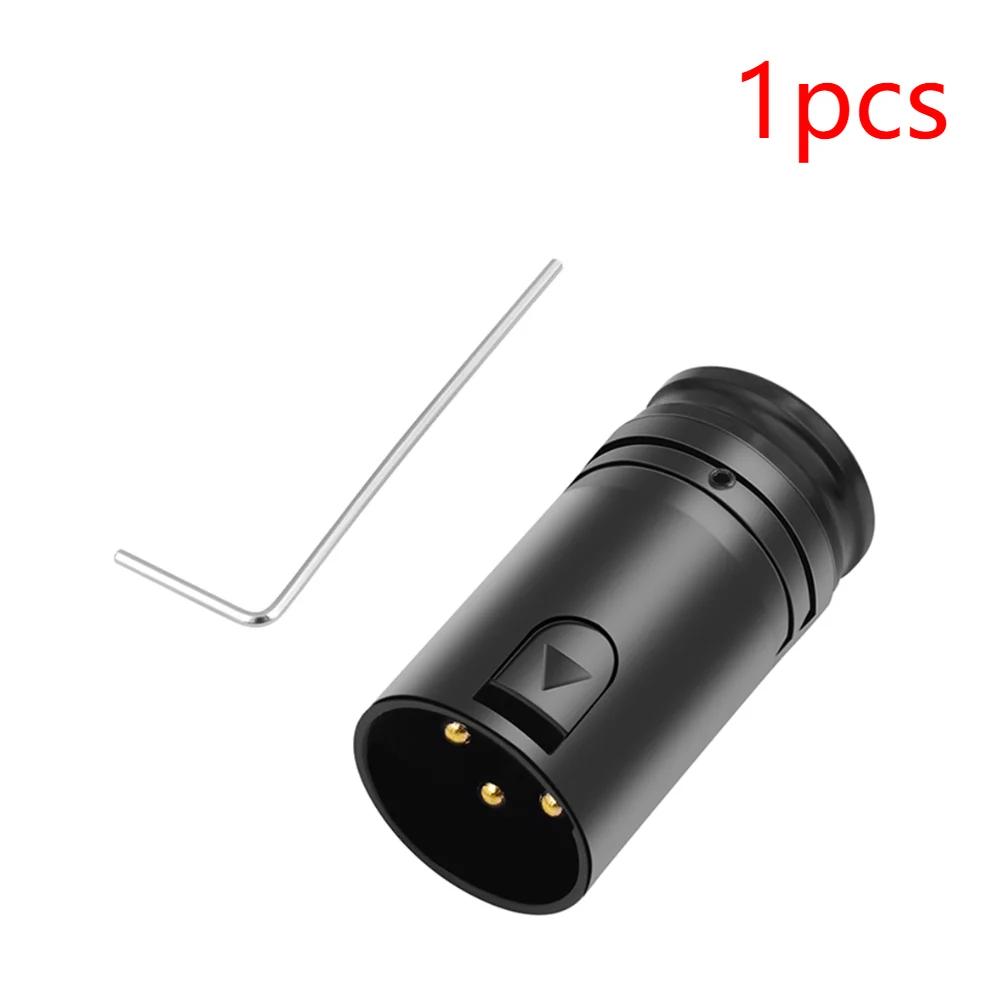 Male To Male/Female To Female XLR Microphone Audio Cables Connector 3 Pin Black Shell XLR Solder Connector 90 Degree Right Angle