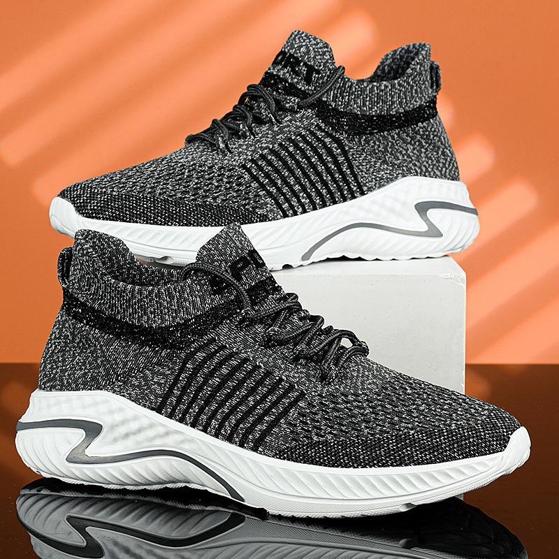 Frühling und Sommer neue lässige Fly-Knit Laufschuhe Paarschuhe Herren- und Damenschuhe Low-Top Sportschuhe einfache Freizeitschuhe