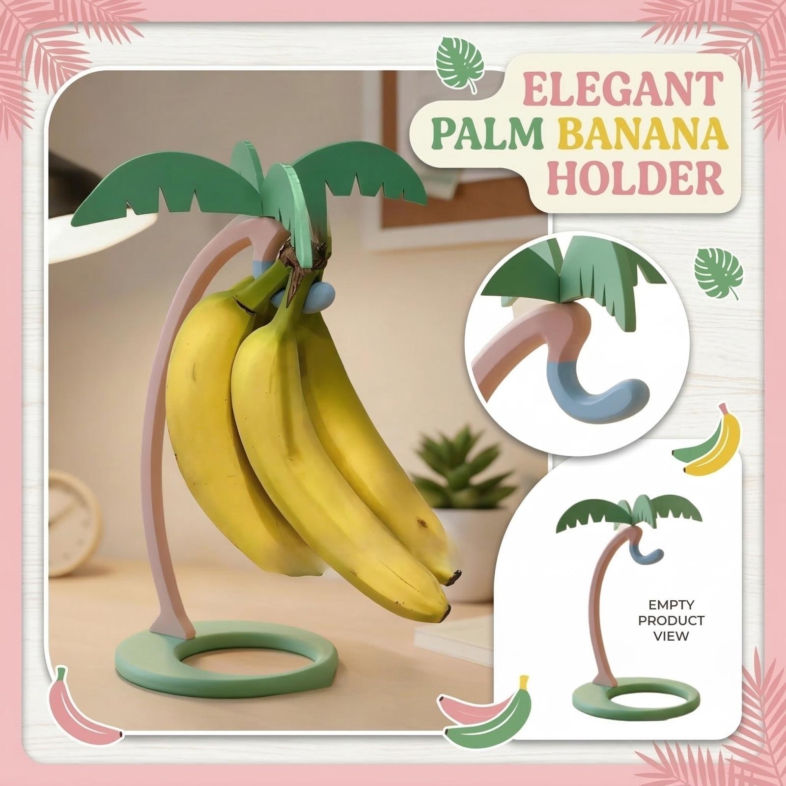 

Cute Tree Banana Hanger, Decorative Fruit Hook For Kitchen Countertop One Size