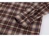 2024 European Retro Plaid Long Women's Shirt
