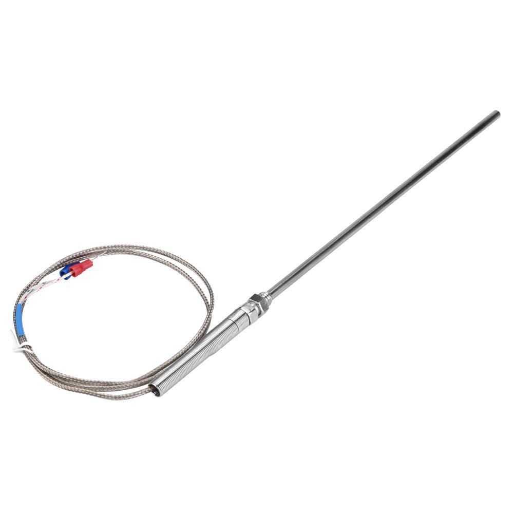 M8 Gewinde Typ K Thermoelement 200mm Sonde Temperaturfühler Draht 0400 Celsius  (1 m)