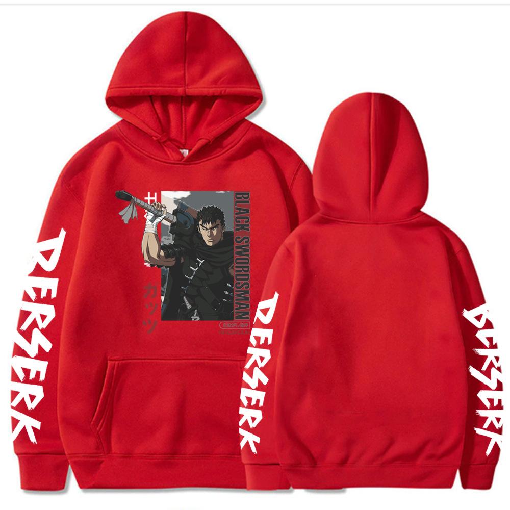 Berserk Guts Japanese Animation Hoodie Fashion Design Men Women Sweatshirt Fleece Oversized Couples Hoodies
