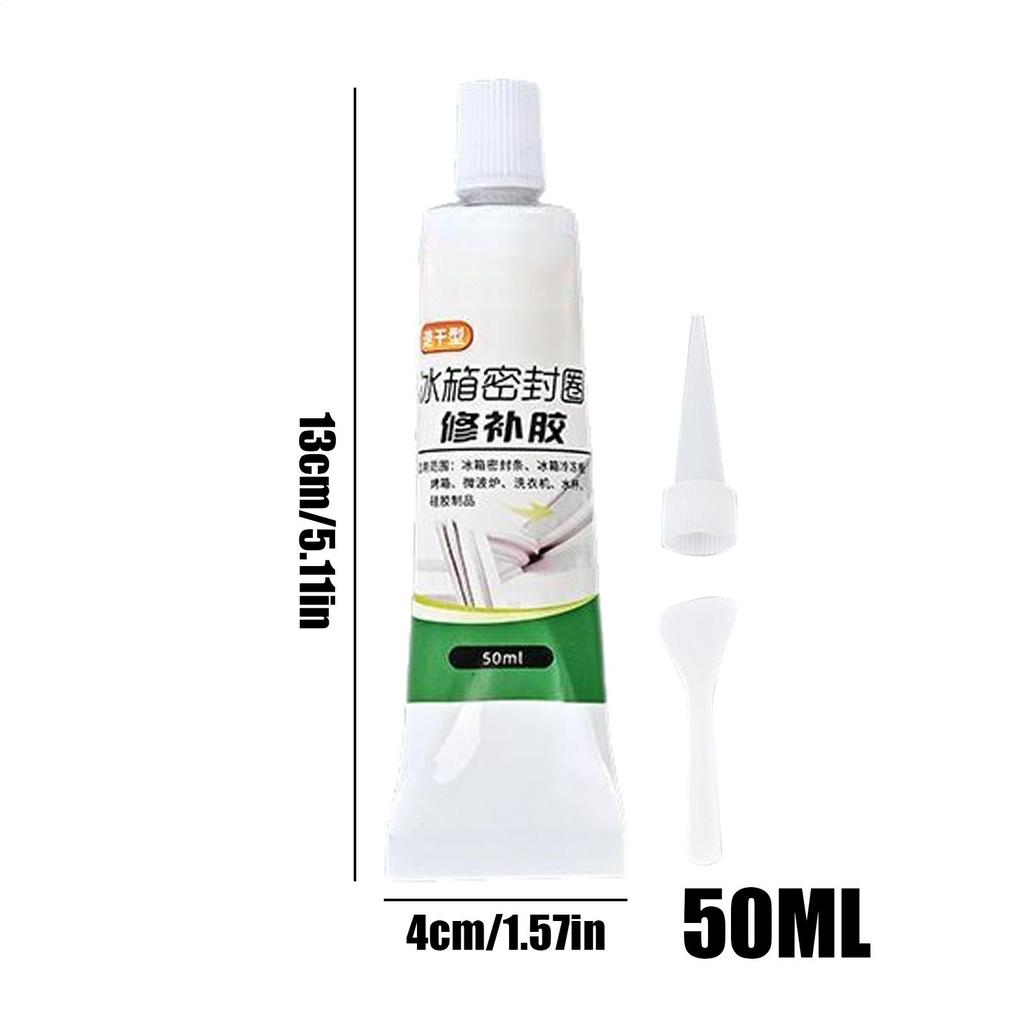 50ml Klej do Uszczelki Lodówki Niska Emisja Zapachu Klej Naprawczy Uszczelniacz do Urządzeń AGD do Pralek Lodówek Piekarników