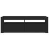 TV Stand with LED Lights Black 120 X 35 X 40 Cm